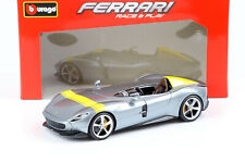 1:18 Ferrari Monza Sp1 By Bburago In Argento 18-16013 Modellino Auto
