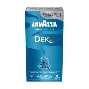 100 Capsule Caffè Lavazza Compatibili Nespresso Alluminio Decaffeinato Dek *