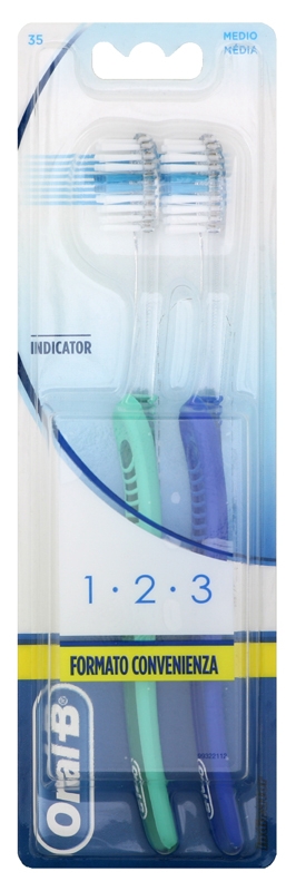 12 Pezzi - Spazzolino Indicator 40 Medio Oral B Multipacco