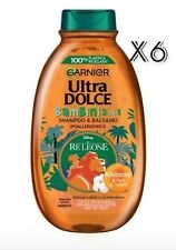 12 Pz Garnier Ultra Dolce Shampoo Bambini Albicocca E Fiori Di Cotone 250 Ml