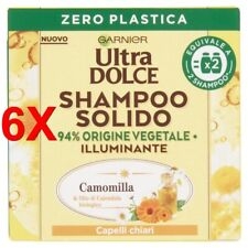 6 X Ultradolce Garnier Solido Shampoo 60 Gr. Camomilla