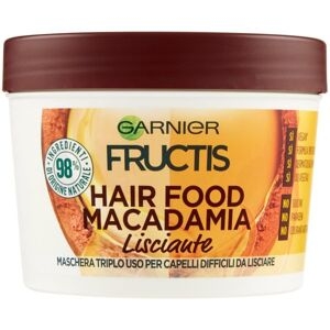 6pz Garnier Fructis Maschra Lisciante Disciplinante Alla Macadamia 3 In 1 390ml