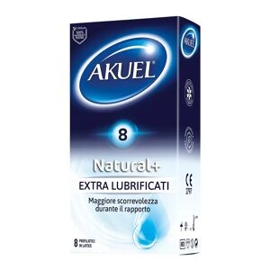 Akuel Natural+ Profilattico Extra Lubrificato 8 Pezzi