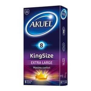 Akuel Zero Impercettibile King Size Preservativi 8 Pezzi