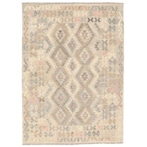 Annodato A Mano. Provenienza: Afghanistan Tappeto Orientale Kilim Afghan Old Style Tappeto 171x238 Arancione/beige (lana, Afghanistan)