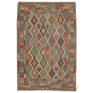 Annodato A Mano. Provenienza: Afghanistan Kilim Afghan Old Style Tappeto 200x300