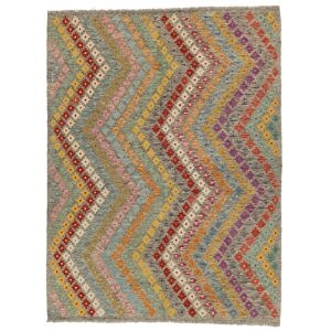 Annodato A Mano. Provenienza: Afghanistan Kilim Afghan Old Style Tappeto 178x233