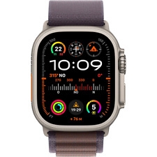 Apple Watch Ultra 2 Gps + Cellular, Cassa 49 Mm In Titanio Con Alpine Loop Indaco - Small