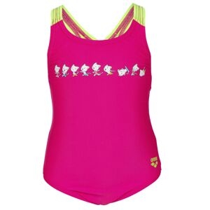 Arena Friends Swim Pro Back - Costume Intero - Bambina Pink/green 4/5