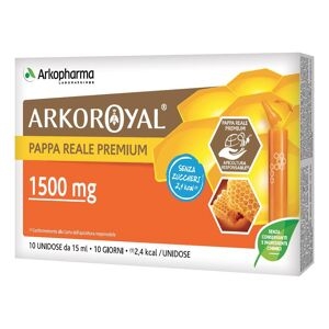 arkoroyal pappa reale 1500mg senza zucchero 10 flaconcini da 15 ml
