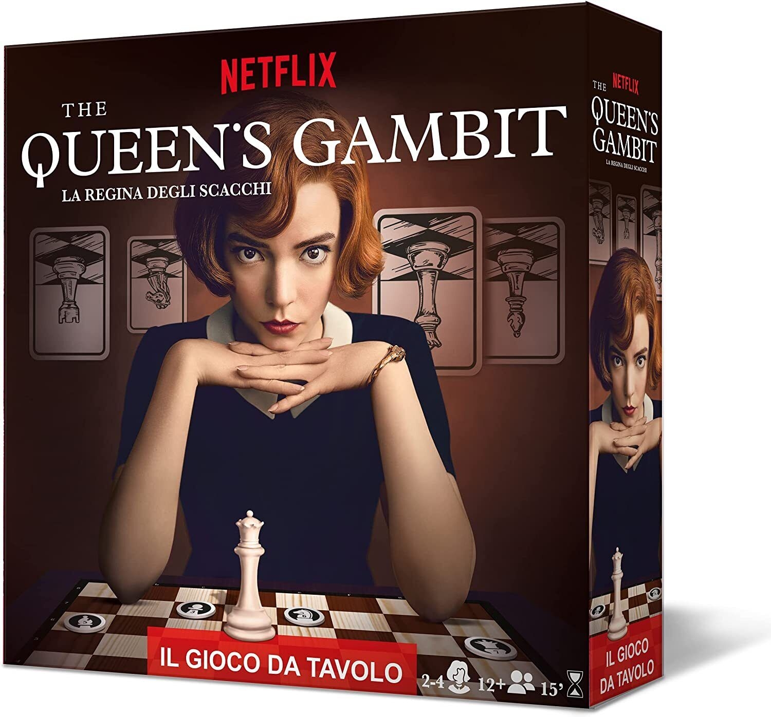 asmodee the queen`s gambit la regina degli scacchi nero uomo