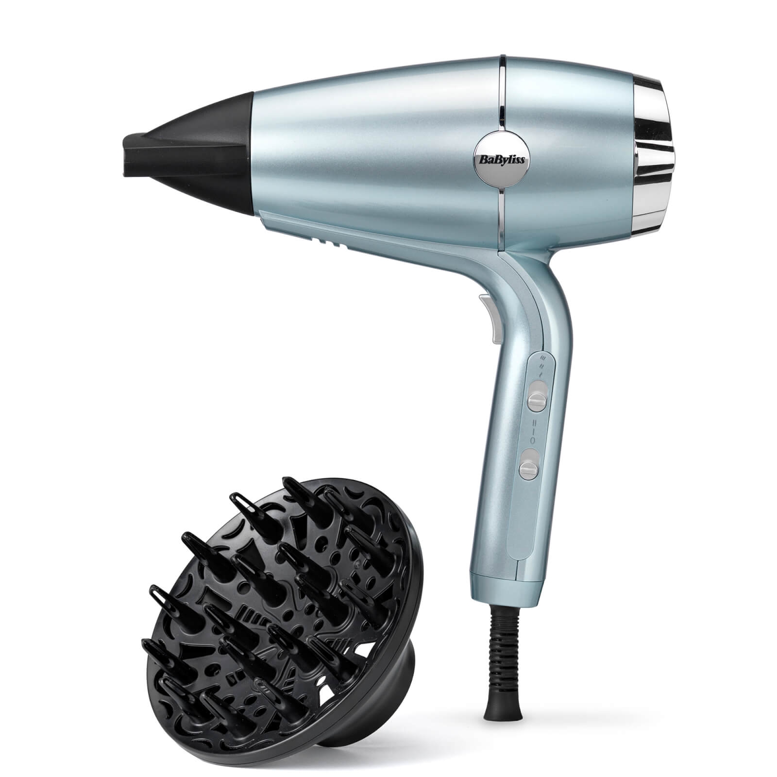 babyliss hydro fusion anti frizz hair dryer with diffuser donna