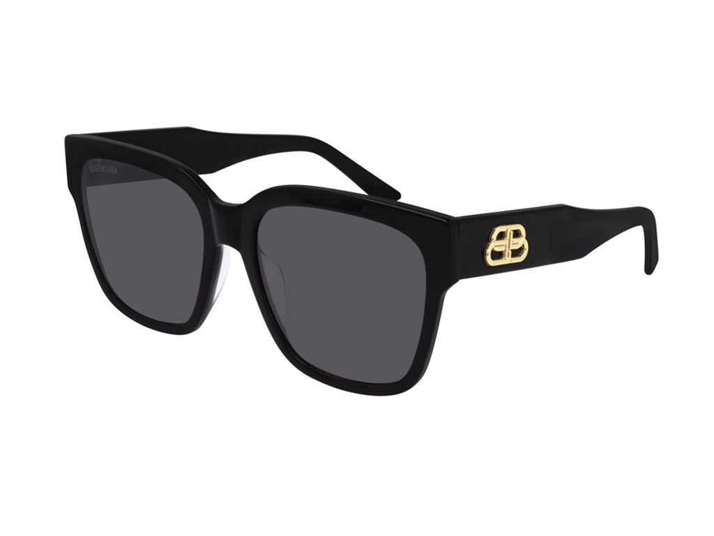 balenciaga occhiali da sole bb0056s cod. colore 001 squadrata nero donna