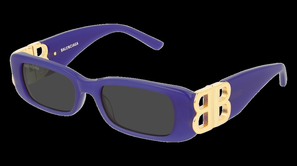 balenciaga occhiali da sole bb0096s cod. colore 004 squadrata viola donna
