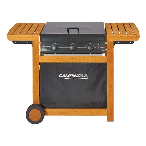 Barbecue Dual Gas Pietra Lavica Bbq Campingaz 3 Fuochi Ghisa Adelaide 3 Woody
