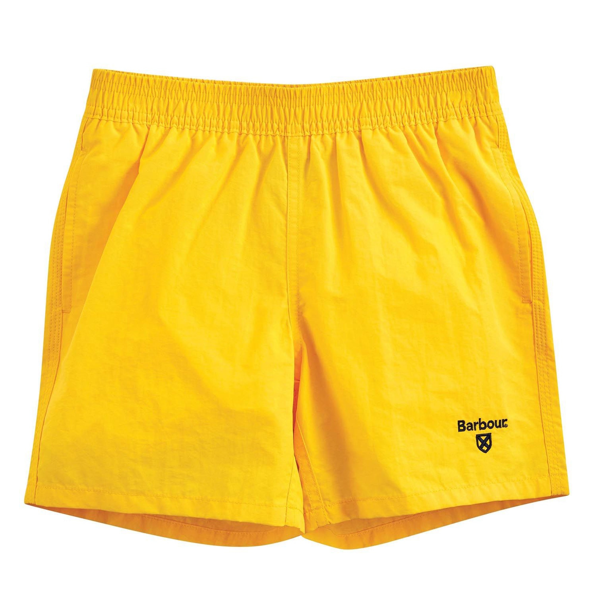 barbour kids barbour bambino shorts mare giallo in nylon