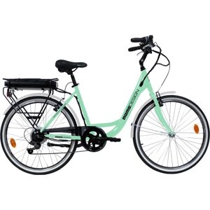 Bici Elettrica E-bike Ferrara Verde Con Pedalata Assistita, Autonomia 45 Km