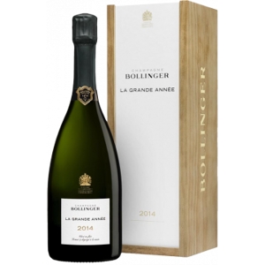 Bollinger Champagne : La Grande Année 2014 Con Cassa In Legno - 75cl 12,5%