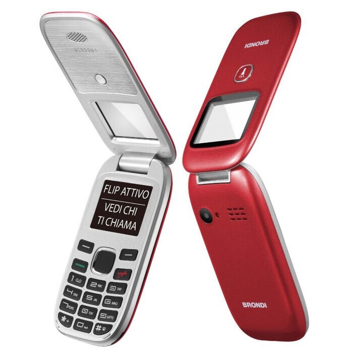 Brondi Window+ - Telefono Cellulare Senior - Dual Sim Display 1.77