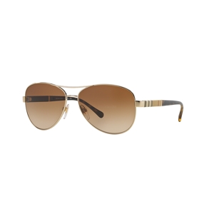 Burberry Sunglasses Be3080 114513 Oro Marrone Sfumato