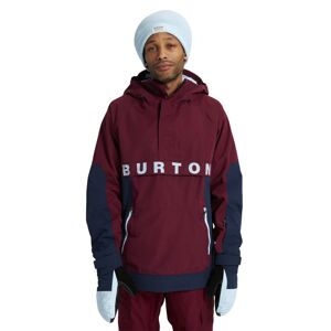 Burton Frostner Anorak - Giacca Snowboard - Uomo Dark Red/blue Xs