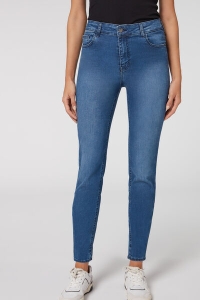 calzedonia jeans super skinny ultra stretch blu taglia m / l donna