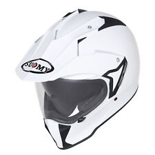 Casco Helm Casque Helmet Suomy Mx Tourer Plain White 2018 Ksme00w3