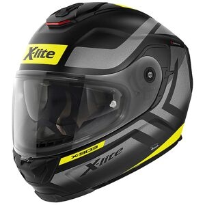 Casco Helmet Integrale X-903 Airborne N-com Nero Opaco Giallo X-lite Size S