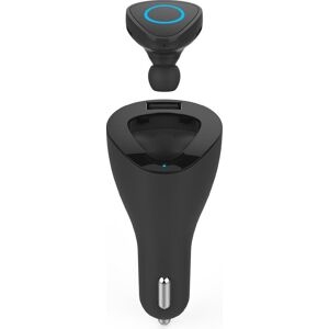 celly bluetooth headset+car charger black bhduobk
