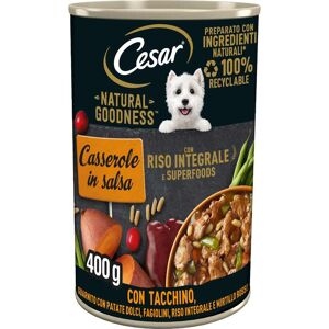 Cesar Dog Casserole In Salsa Lattina 400g Tacchino
