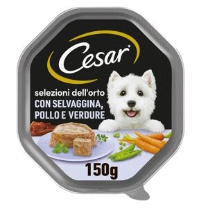 Cesar Dog Selezioni Dell'orto Vaschetta Multipack 14x150g Selvaggina Con Pollo E Verdure