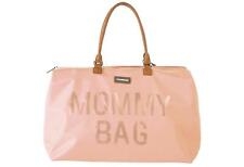 Childhome Mommy Bag Borsa Fasciatoio Rosa 55x30x40 Cm Con Materassino