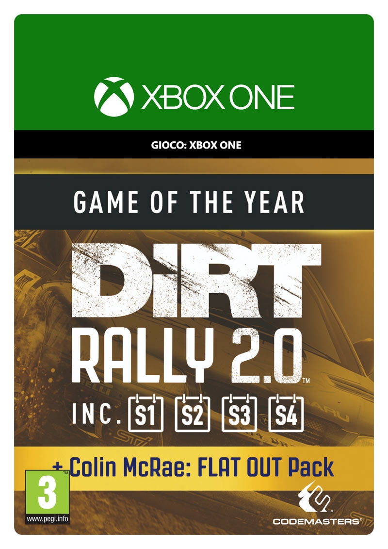 codemasters dirt rally 2.0 - game of the year edition
