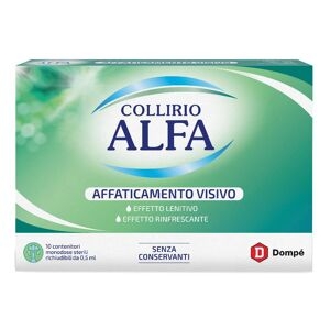 collirio alfa affaticamento visivo 10 pezzi da 0,5 ml