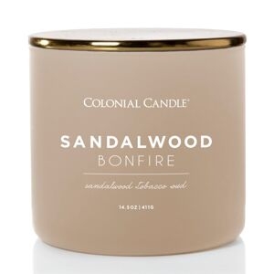 Colonial Candle - Pop Of Color Sandalwood Bonfire Candele 411 G Unisex