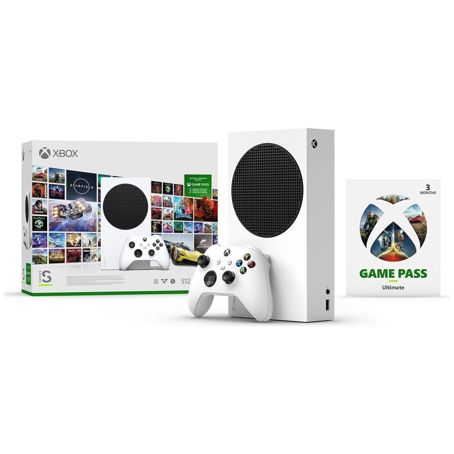 Console Xbox Series S Starter Bundle 3 Mesi Game Pass 512 Gb Microsoft 