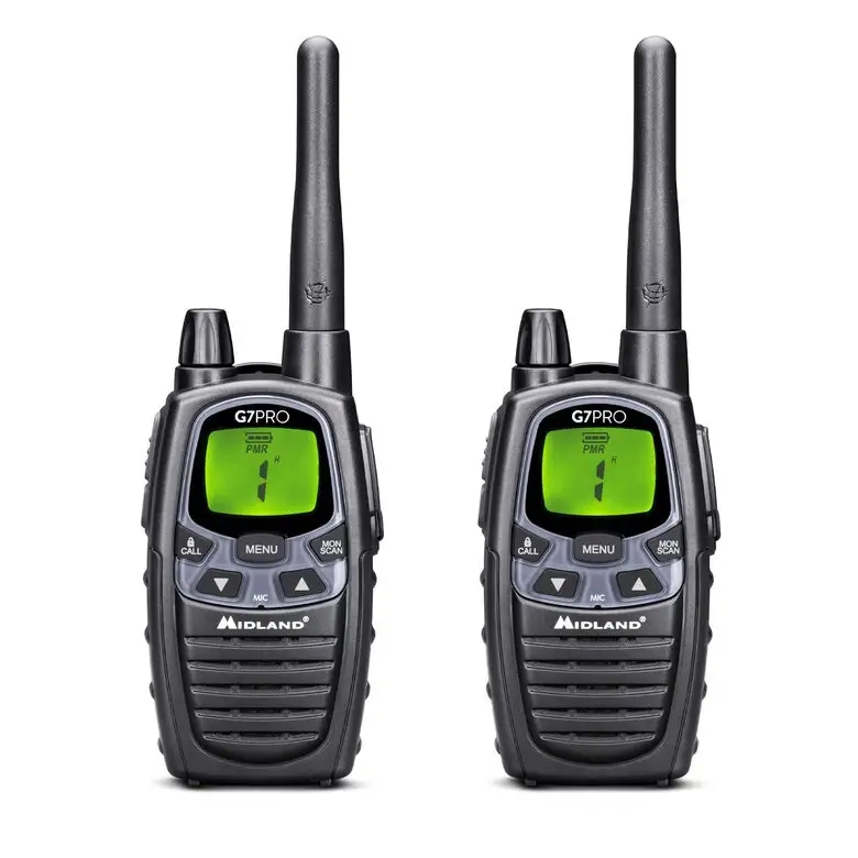 cte midland g7 pro walkie talkie ricetrasmittente 69 canali 446.00625 - 446.09375 mhz nero