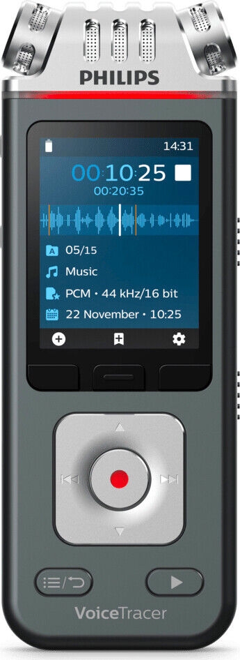 Dittatore Philips Digital Voicetracer Dvt6110 4,7 X 12,9 X 1,9 Cm (l X A X...
