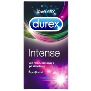 Durex Intense 6 Preservativi Gel Stimolante Per Lei - 48 Preservativi