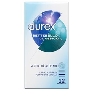 Durex Settebello Classico Preservativi Easy-on Profilattici Extra Lubrificati