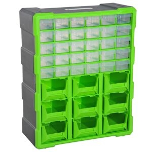 durhand cassettiera portautensili con 30 cassetti e 9 scatole grandi in plastica cassettiera box verde 38 16 47.5cm uomo