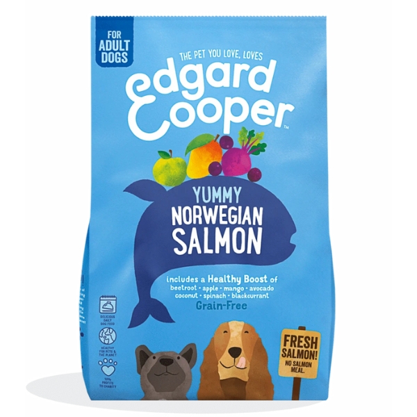 Edgard&cooper Grain Free Per Cani Adult Con salmone Fresco Da 2,5 Kg 