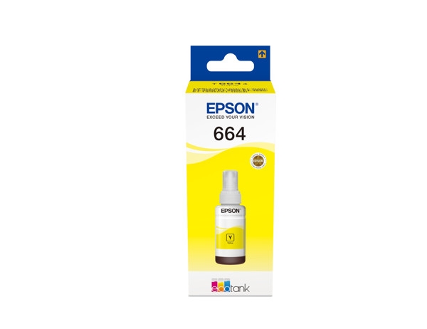Epson C13t6644 Bottiglia Inchiostro Originale Tinto 664 Ecotank Giallo