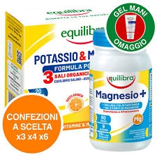 Equilibra Integratore Potassio Magnesio Vitamine Sali Minerali + Gel Mani