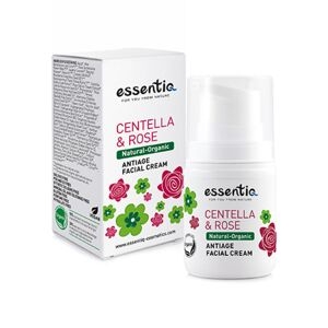 Essentiq Crema Viso Naturale Anti-age – Centella Asiatica & Rosa, 50 Ml