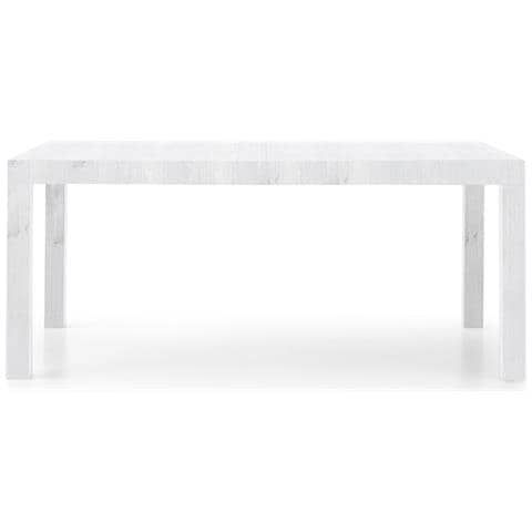 estea mobili tavolo moderno 160x90 allungabile bianco frassinato argento donna