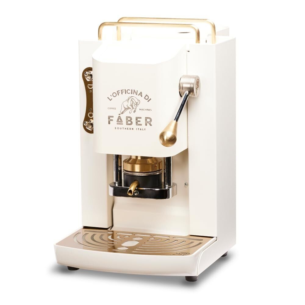 Faber Pro Deluxe Bianco - Macchina Per Caffe'' - Pressacialda In Ottone - Elettr