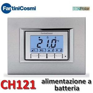Fantini Cosmi Ch121 Termostato Retroilluminato Da Incasso A Batterie, (l9l)