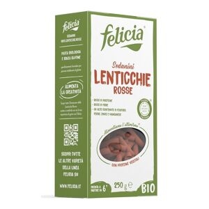 felicia bio sedanini lenticchie rosse 250 g