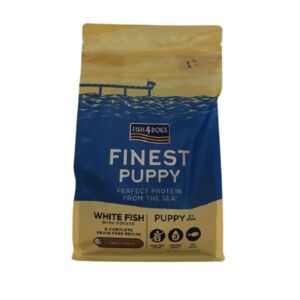 Fish4dogs Sacco Da 1,5kg Puppy Small Pesce Bianco Per Cuccioli